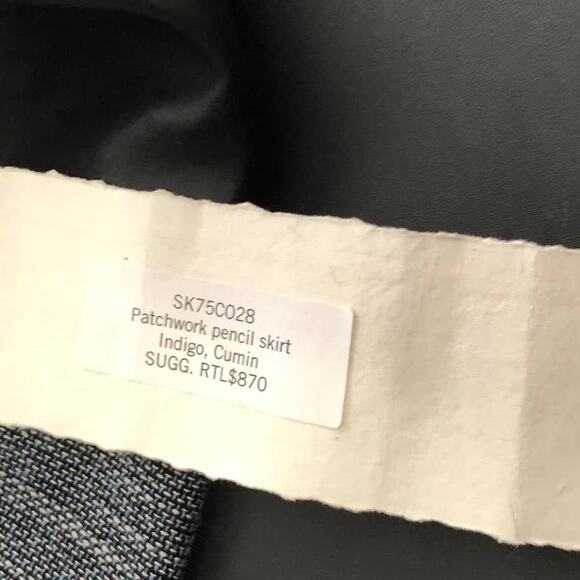 NWT TiA CiBaNi Patchwork Pencil Skirt MSRP $870 - Picture 6 of 6